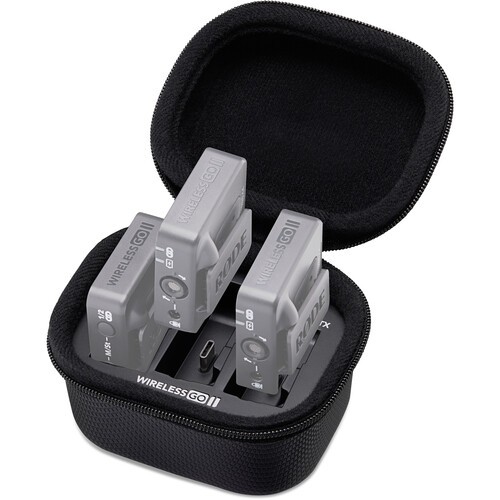 RODE Wireless GO II Wireless Omni Lavalier Microphone System/Recorder Kit (2.4 GHz, Black)